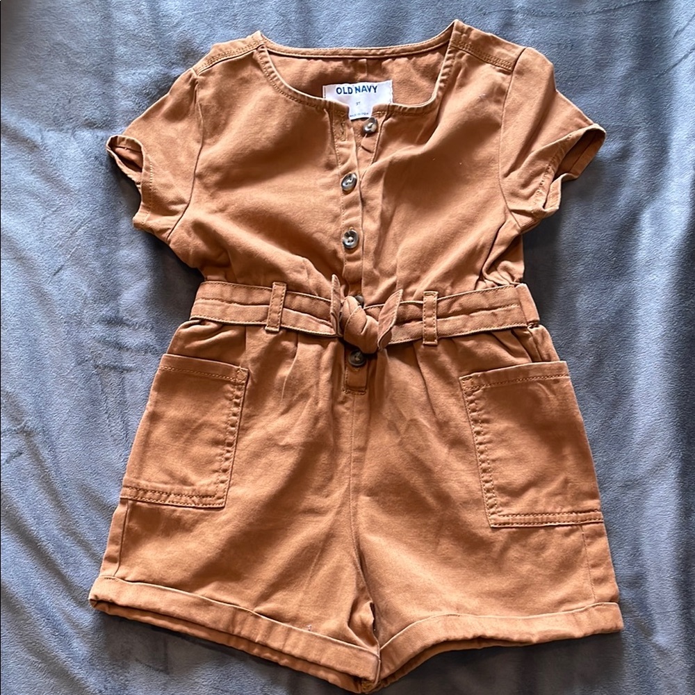 Old Navy Tan Jumpsuit Relaxed Fit Casual